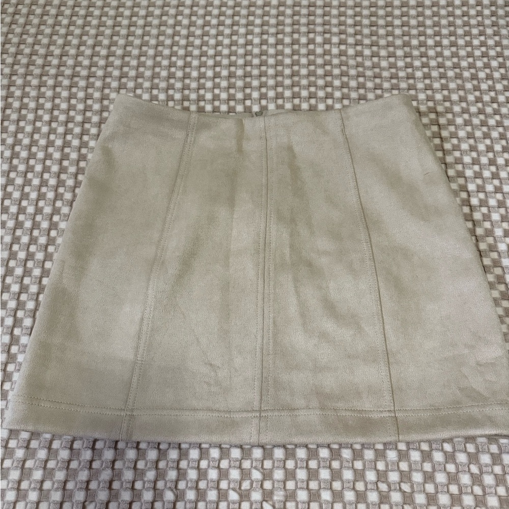 Suede skirt